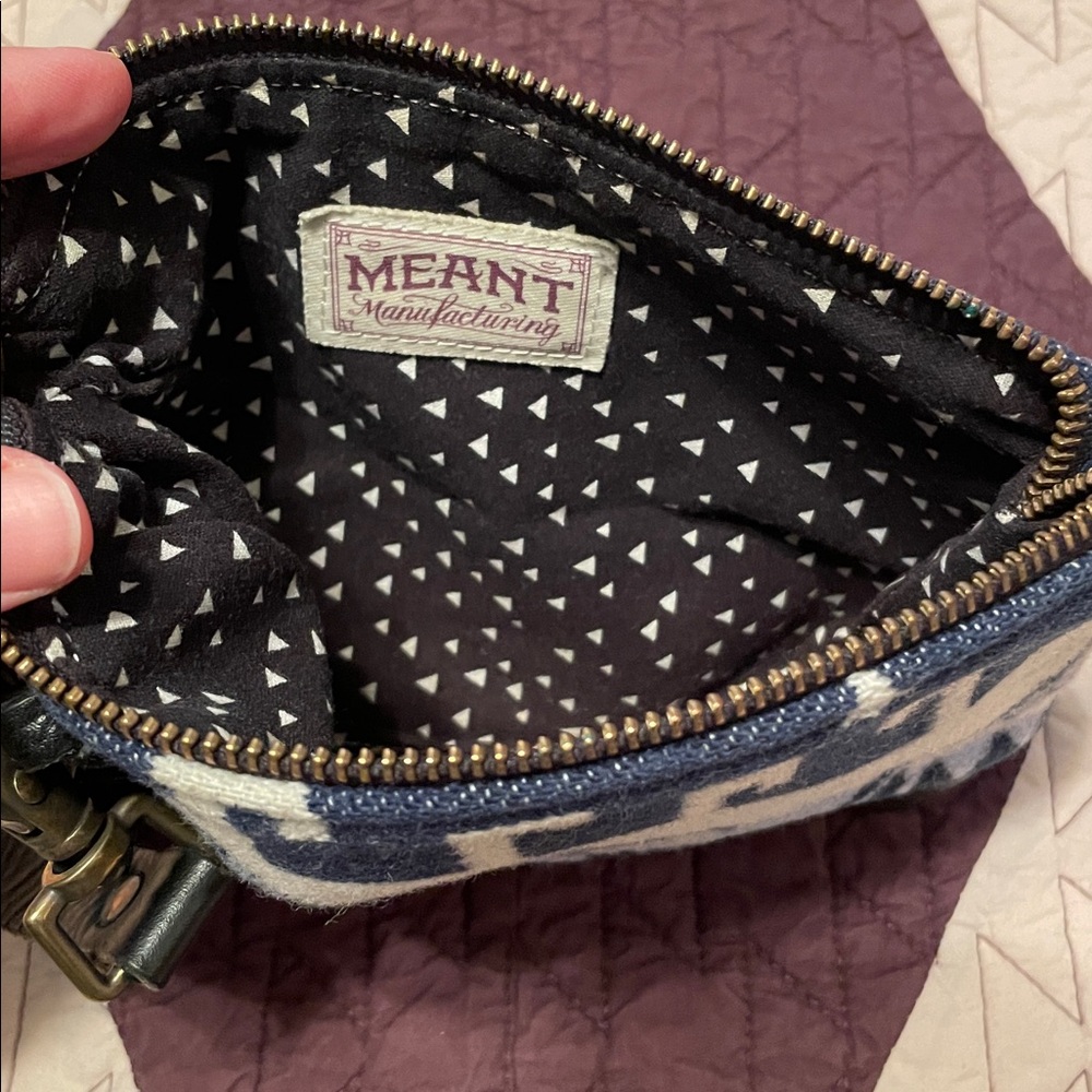 Meant Manufacturing-Pendleton Leather Wristlet - image 2